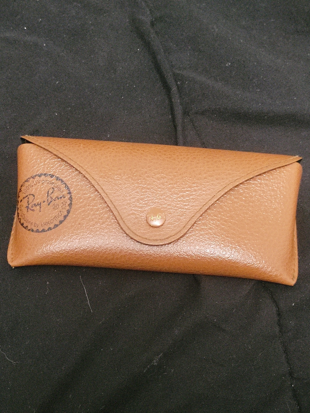 Empty Brown Leather Ray-ban Case